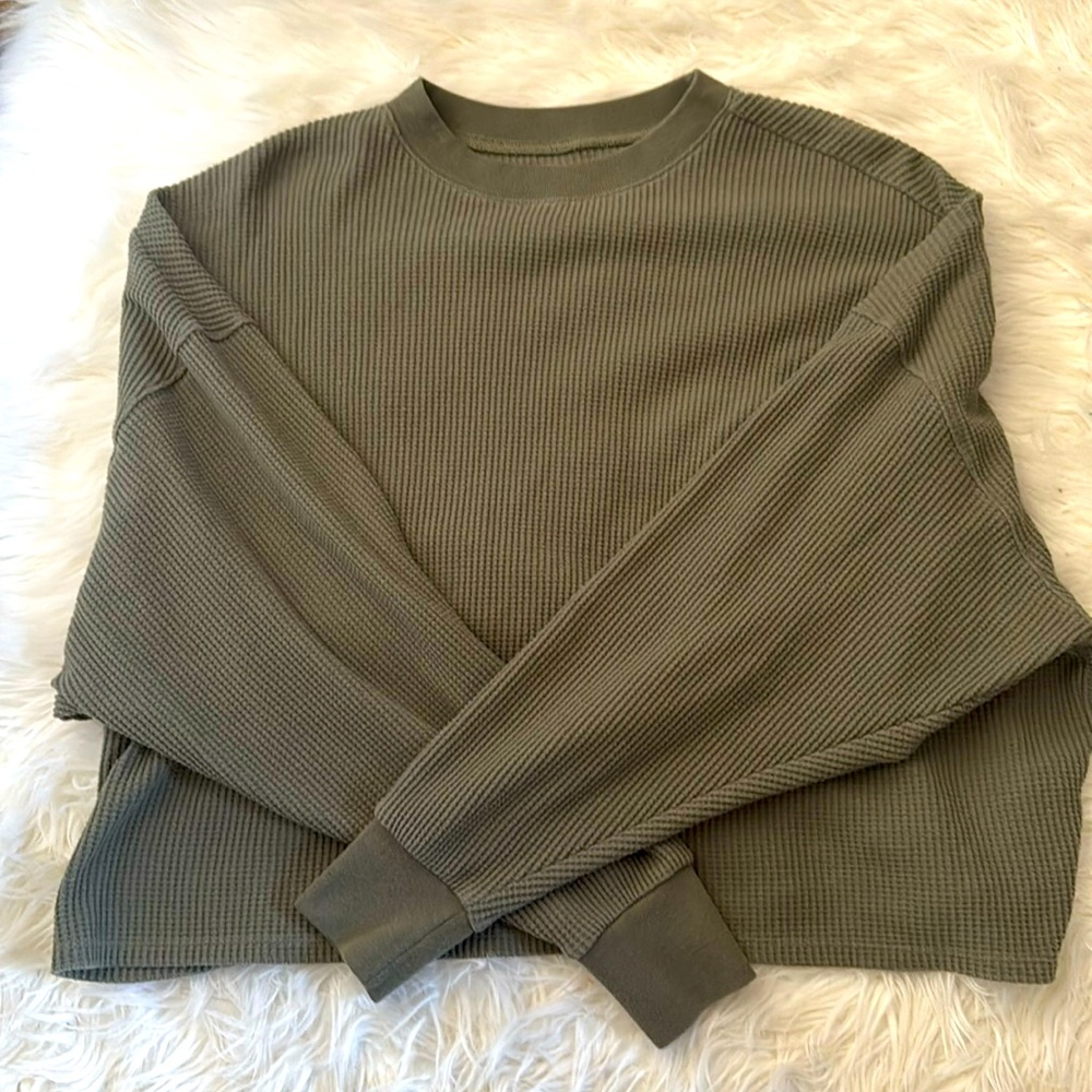 Abercrombie waffle knit sweater